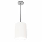 Lustre Luminária Pendente Vivare Free Lux PE-4102CZ Cúpula em Tecido 13x30cm