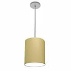 Lustre Luminária Pendente Vivare Free Lux PE-4104CZ Cúpula em Tecido 15x25cm - LUSTRES VIVARE