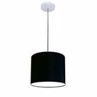 Lustre Luminária Pendente Vivare Free Lux PE-4105BR Cúpula em Tecido 20x22cm - LUSTRES VIVARE