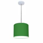 Lustre Luminária Pendente Vivare Free Lux PE-4106BR Cúpula em Tecido 20x25cm - LUSTRES VIVARE