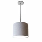 Lustre Luminária Pendente Vivare Free Lux PE-4106CZ Cúpula em Tecido 20x25cm - LUSTRES VIVARE