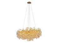 Lustre Metal Dourado Contemporaneo Embaraçado Formosa - LUXdécor Casa e Jardim