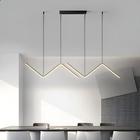 Lustre Moderno De Led Pendente Wave Minimalista Luxo