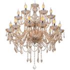 Lustre Para Sala de Jantar Cristal Legítimo Maria Tereza Nice 18 Lâmpadas E14 Bivolt