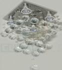 Lustre para sala, quarto, cozinha, hall, sala de jantar Cristal k9 Base 30x30 - Lustres Brandao