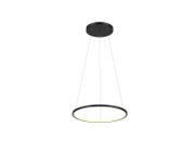 Lustre Pendente Anel de Led Hoop 1 Argola Aro em Alumínio 17W - 60cm