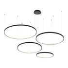 Lustre Pendente Astraled Bevis PL-9735 Preto Led Bivolt