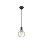 Lustre Pendente Avant Adhara Aço 1xE27 Preto Fosco