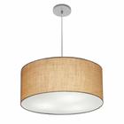 Lustre Pendente Cilíndrico Vivare Free Lux Pe-4386CZ Cúpula em Tecido - 50X25cm