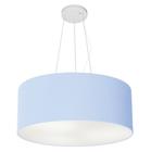 Lustre Pendente Cilíndrico Vivare Md-4047 Cúpula em Tecido 50x21cm - Bivolt