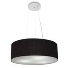 Lustre Pendente Cilíndrico Vivare Md-4184 Cúpula em Tecido 45x15cm - Bivolt