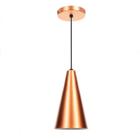 Lustre Pendente Cone Cobre Lustre para Sala Quarto Balcão