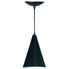 Lustre Pendente Cone em Alumínio - Cor Preto Fosco - Estillo E Luz