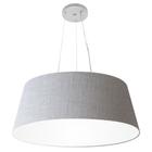 Lustre Pendente Cone Vivare Md-4072 Cúpula em Tecido 30/80x65cm - Bivolt - LUSTRES VIVARE