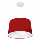 Lustre Pendente Cone Vivare Md-4156 Cúpula em Tecido 30/45x40cm - Bivolt