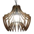 Lustre Pendente de Madeira MDF Mod. Spider