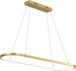 Lustre Pendente Dourado Moderno 1 Metro Cilíndrico 40W