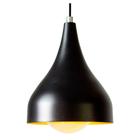 Lustre Pendente Gota Preto Para Garagem