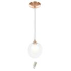 Lustre Pendente Harmony Bolinha New Cobre + Lampada G9 3000k