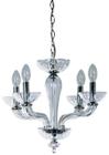 Lustre Pendente Hésion Em Cristal Com 4 Lamp. Para Led