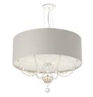 Lustre Pendente Infantil Coroa Cúpula Cinza 50X15 3E27 - Tom Luz