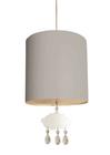 Lustre Pendente Infantil Nuvens C/ 1 Ping 25x25 Cinza - Tom Luz