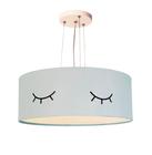 Lustre Pendente Infantil Olhinho Cúpula 40x15 2e27 Bivolt Azul - Tom Luz