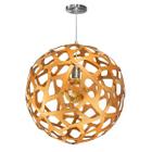 Lustre Pendente JACI - Extra Grande 50X50CM - 100% Madeira - Love Loft