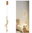 Lustre Pendente Led Espiral Dna Infinito Vertical Moderno 40cm Dourado Branco Quente 3000K 10W Para Sala Mesa Jantar Quarto Cabeceira