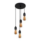 Lustre Pendente Luminária Retro Md-4162-4 Suporte Para Lâmpada / Não Inclusa - Bivolt