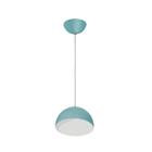 Lustre Pendente Luminária Sala Jantar Quarto 5523 3 Lâmpadas Soquete E27 Azul - MM Iluminações