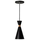 Lustre Pendente Mini Pequim Preto Para Balcão Gourmet - Nova Lume