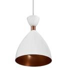Lustre Pendente Moderno Tendência Califórnia Branco E Cobre - Enerlux