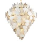 Lustre Pendente Nordecor Musche 2905 Ouro Brilho E14 Bivolt - MBLED/NORDECOR