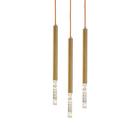 Lustre Pendente Nordecor Pean 2520 Dourado Led Bivolt - MBLED/NORDECOR