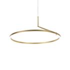 Lustre Pendente Nordecor Zier 2867 Dourado Fosco Led Bivolt - MBLED/NORDECOR