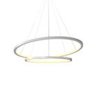 Lustre Pendente Orluce Tabat 60/40cm Branco -