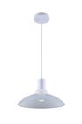 Lustre Pendente Para Sala de Jantar Balcão Bancada Chapéu Chinês em Vidro Ice Branco 30 cm Design Moderno - Startec