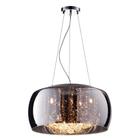 Lustre Pendente Plafon 40cmx20cm Bella Iluminação Cromado Transparente