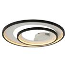 Lustre Pendente PLAFON DE SOBREPOR LOOP PRETO E BRANCO Bella HM008WB - BELLA ILUMINAÇÃO