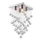 Lustre Pendente Plafon Lumier Cristal 35cm Legitimo Transparente