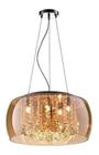 Lustre Pendente Plafon Soho 50 Cm Âmbar Cristal Legítimo