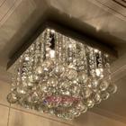 Lustre Pendente Quarto Sala Cozinha Plafon em Cristal Quadrado 30x30 INL05 - Inovartte