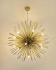 Lustre Pendente Redondo Ouriço 70cm Dourado 178