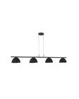 Lustre Pendente Retangular Industrial Preto 1,30cm 488 - ILUMINAMUNDO