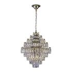 Lustre Pendente Sala de Jantar Cristal Legítimo Florença Belle 45CM Bivolt - SSI