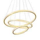 Lustre Pendente Skylight Saturno 3356 Dourado Led Bivolt