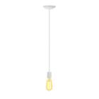 Lustre Pendente Soquete Retro Vintage Hangar One Branco Fl - Fabriluz