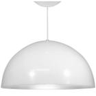 Lustre Pendente Utron Alumínio Meia Lua 43Cm E27 45W Branco