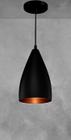 Lustre pendente Vegas Preto C/ Cobre RRJV